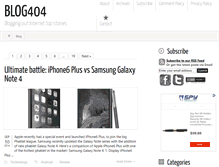 Tablet Screenshot of blog404.com